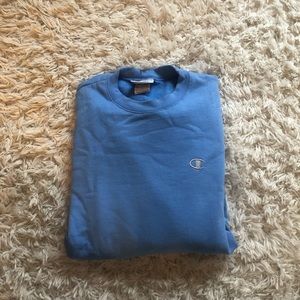 light blue champion crew neck